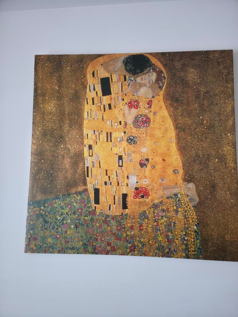 Kanvasprint 'De Kus' Gustav Klimt, Ophalen