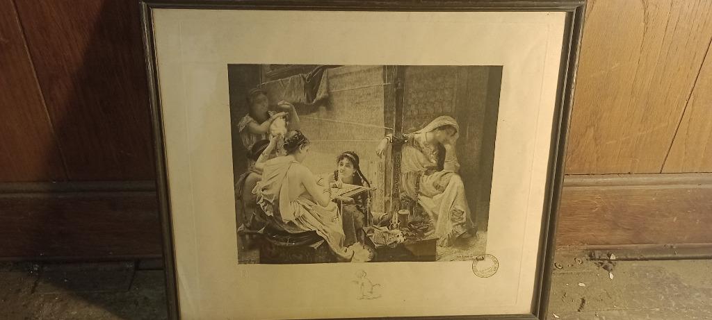 Gravure PAUL LEROY 1894, 39x33, n374, Antiquités & Art, Enlèvement ou Envoi
