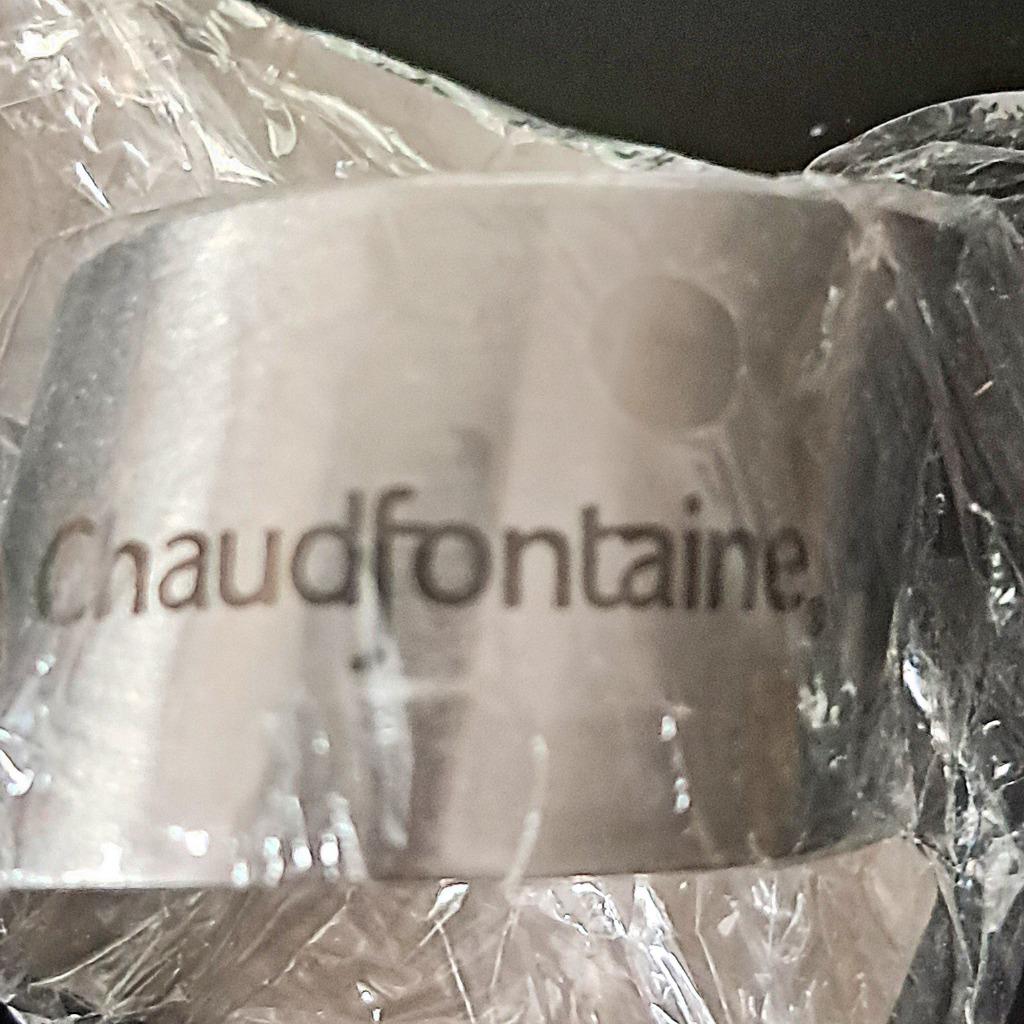 Rond de serviette en métal Chaudfontaine (2 pièces), Collections, Marques & Objets publicitaires, Enlèvement ou Envoi, Neuf, Ustensile