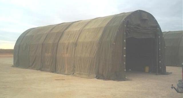 US army truck maintenence tent, Ophalen