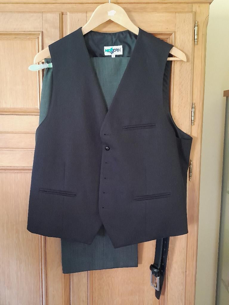 costume Smoking anthracite-Confection Goosse- T3 (L?), Kleding | Heren, Kostuums en vesten, Ophalen, Zo goed als nieuw, Overige kleuren