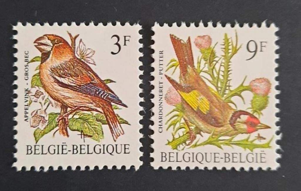 Belgique : COB 2189/90 ** Oiseaux 1985., Sans timbre, Neuf, Enlèvement ou Envoi, Non oblitéré