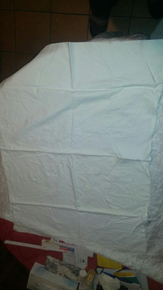 Vintage oreillette blanche 80x60cm molysse 42, Enlèvement ou Envoi, Comme neuf