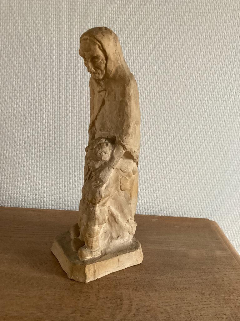 Statue en terre cuite « Koos Van der Kaay », Antiquités & Art, Art | Sculptures & Bois, Enlèvement ou Envoi