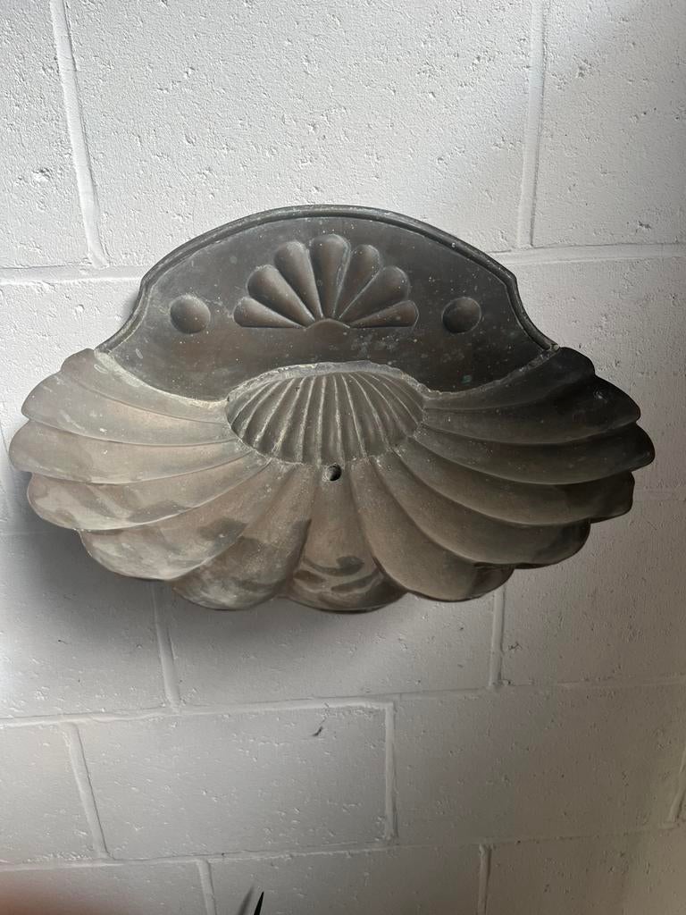 Lavabo mural en cuivre / bronze 39cm-26cm art-déco, Enlèvement