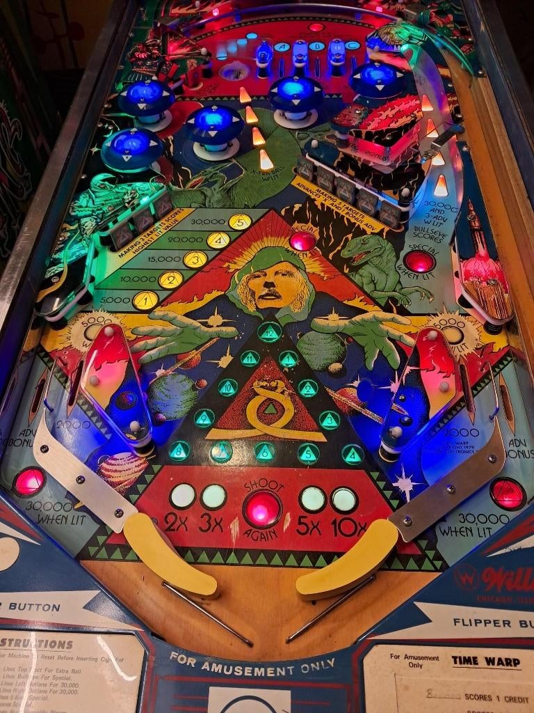 Flipper Williams « Time Warp », Collections, Machines | Flipper (jeu), Flipper (jeu), Williams, Enlèvement, Utilisé