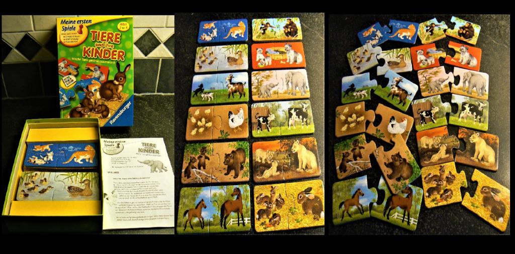 Jeu et puzzle - Les animaux et leurs bébés Ravensburger, Enfants & Bébés, Enlèvement ou Envoi, 10 à 50 pièces, Neuf, 2 à 4 ans