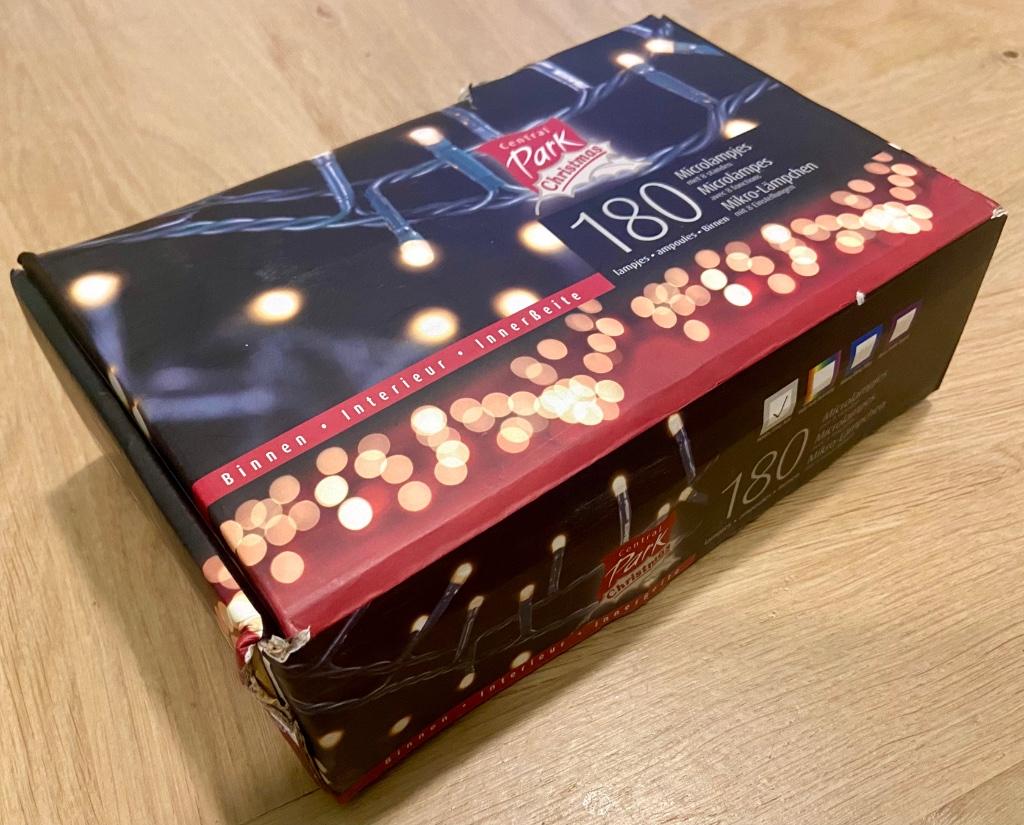 Kerstverlichting Central Park 180 microlampjes -Warm Wit, Ophalen, Zo goed als nieuw