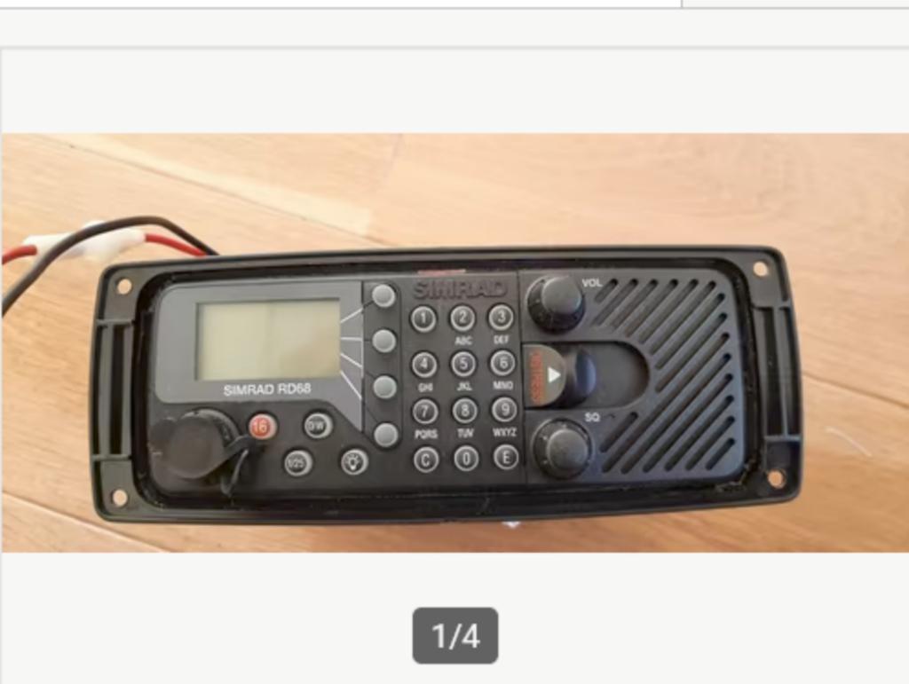 Marifoon SIMRAD RD68 compleet met H_L en Dual Watch, Enlèvement ou Envoi, Utilisé, Émetteur et Récepteur