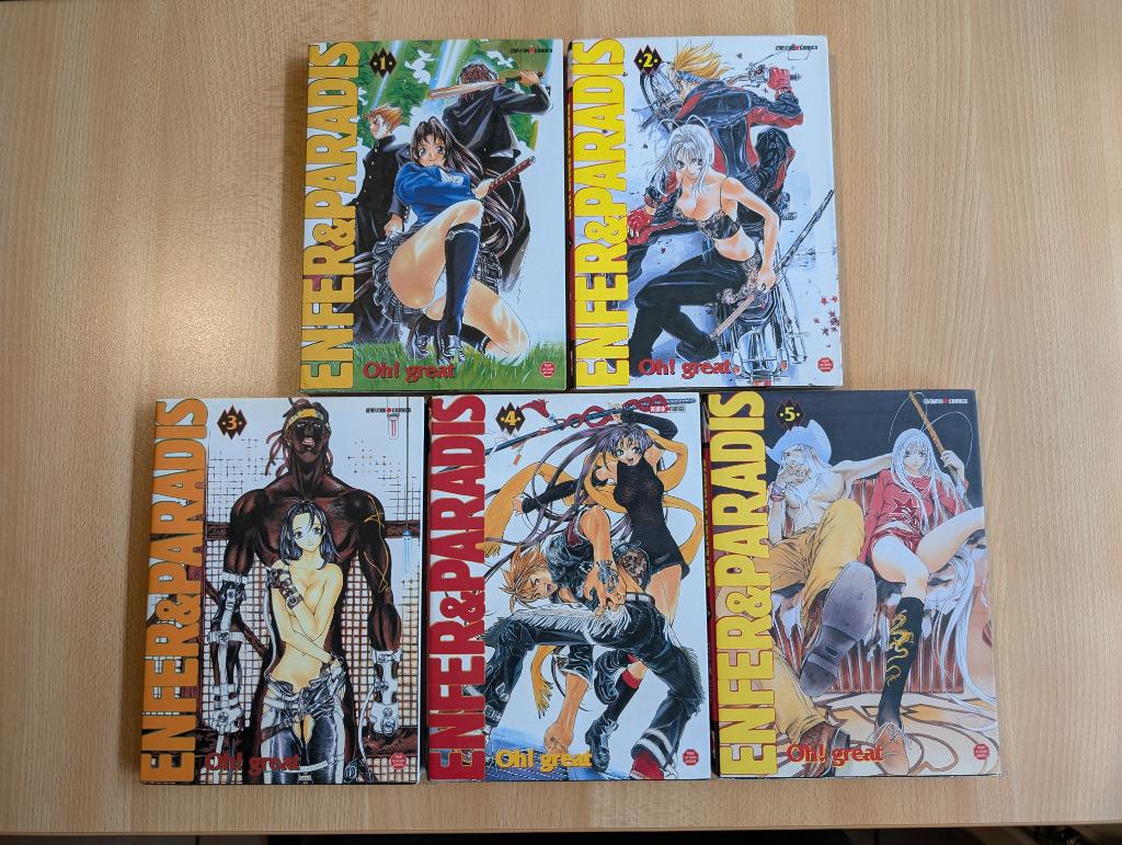 Panini Manga - Enfer & Paradis (Oh! Great) # 1-2-3-4-5, Meerdere stripboeken, Ophalen of Verzenden, Gelezen