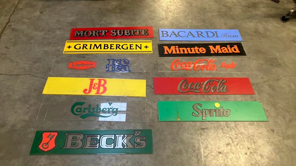 Lichtreclame panelen, Ophalen, Gebruikt, Reclamebord