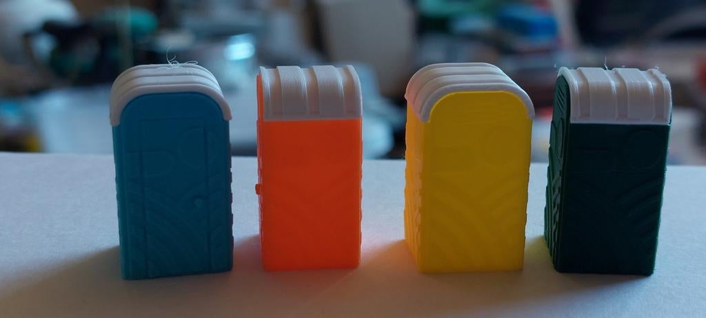 TOILETTES MOBILES H0LK 0510 COMME CHARGEMENT OU DÉCOR 1/87, Enlèvement ou Envoi, Neuf, Courant continu ou Courant alternatif, Autres types