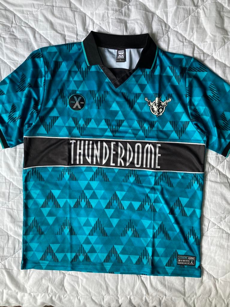 Thunderdome Football Shirt, Maat 52/54 (L), Blauw, Thunderdome, Nieuw
