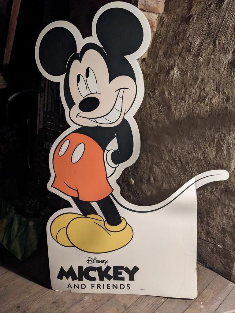 Heel mooi groot plakkaat van Mickey Mouse Disney, Verzamelen, Ophalen, Mickey Mouse