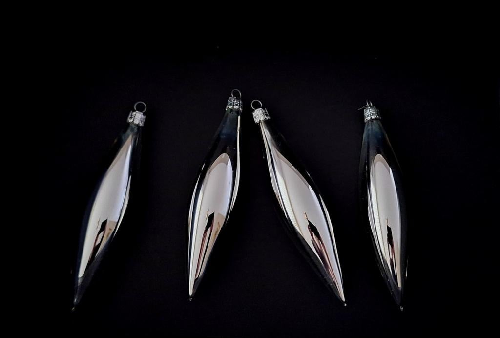 4 glazen ijspegels : vintage, Ophalen of Verzenden, Zo goed als nieuw