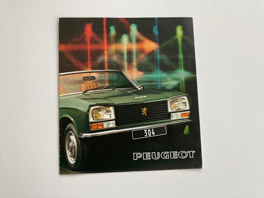 Brochure originale de la Peugeot 304 Cabriolet, Enlèvement ou Envoi, Comme neuf, Dépliant