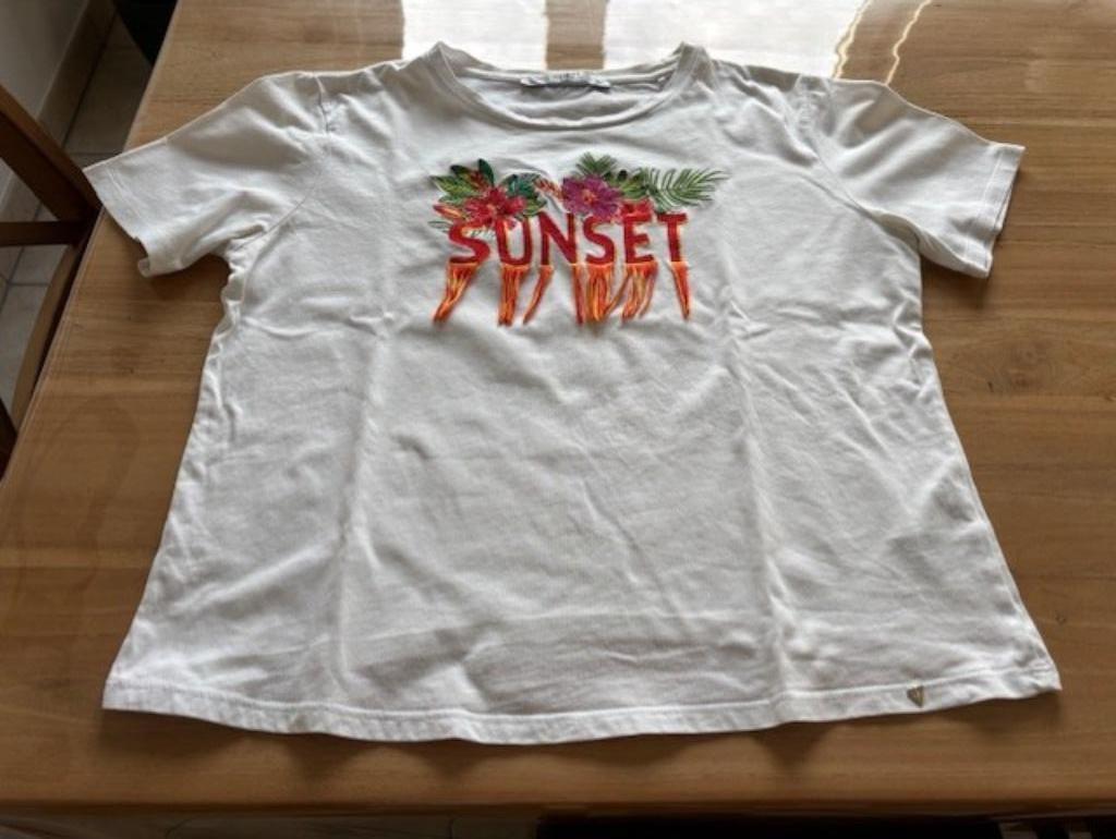 T-shirt GUESS, Maat 38/40 (M), Guess, Wit, Ophalen of Verzenden