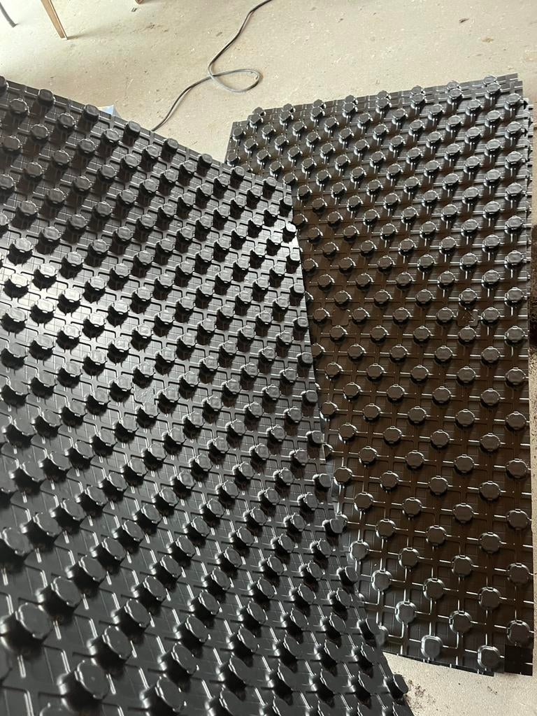 Noppenplaat voor vloerverwarming, Doe-het-zelf en Bouw, Ophalen, Nieuw