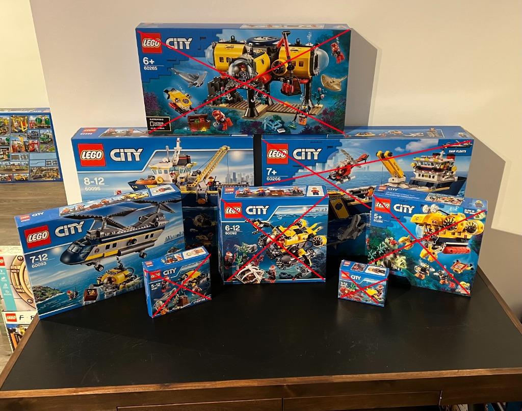 Lego City - Oceaan - 2 Sets, Kinderen en Baby's, Ophalen of Verzenden, Nieuw, Complete set, Lego
