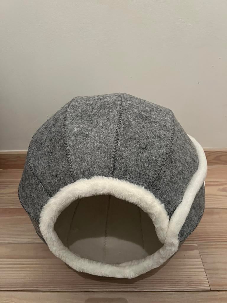 BIEDEN !! - Grijze kattenmand, Dieren en Toebehoren, Ophalen, Zo goed als nieuw