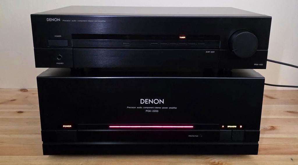 Denon POA-2200 en PRA-1100 versterker, Enlèvement ou Envoi, Comme neuf, Denon, Composants en vrac