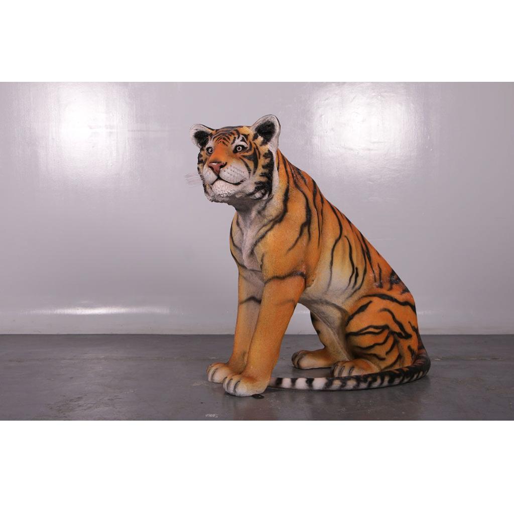 Tigre assis — Statue de tigre longueur 129 cm, Enlèvement, Neuf