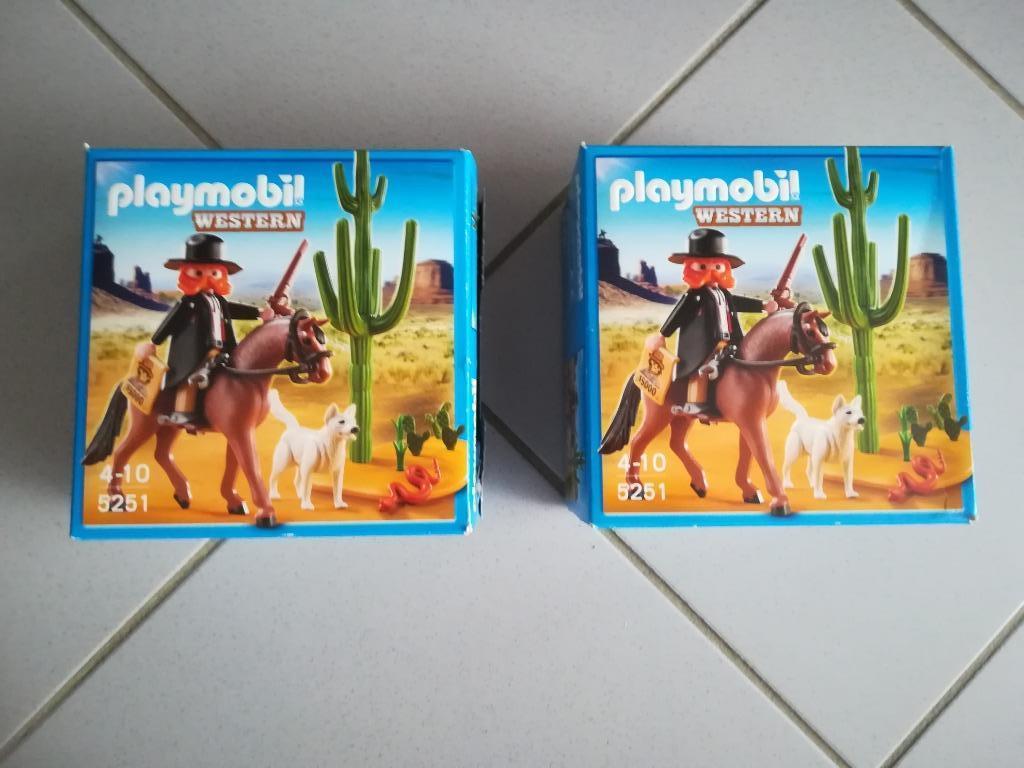 PLAYMOBIL REF. 5251 SHERIFF TE PAARD  X 2, Enfants & Bébés, Jouets | Playmobil, Enlèvement, Utilisé, Ensemble complet