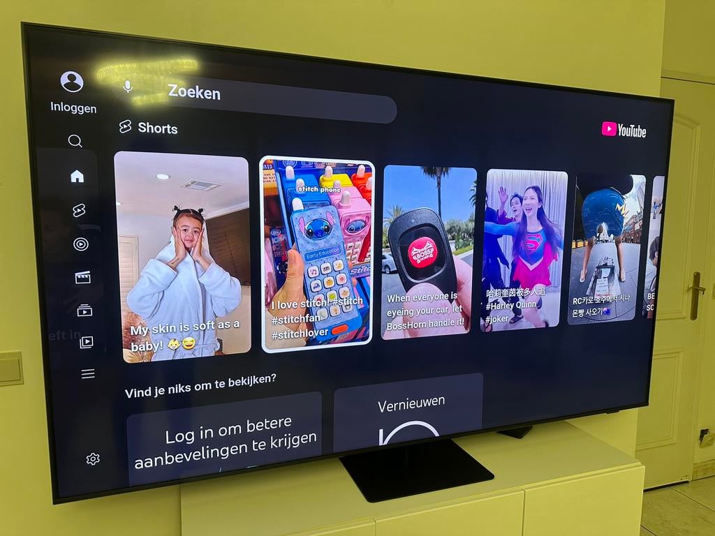 Samsung smart tv 75” Qled, QLED, Comme neuf, Enlèvement, Samsung