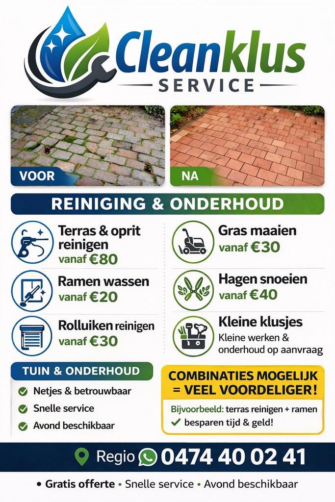 Voor al uw opruimwerken en klusjes, Tuin en Terras, Bestrijdingsmiddelen, Ophalen