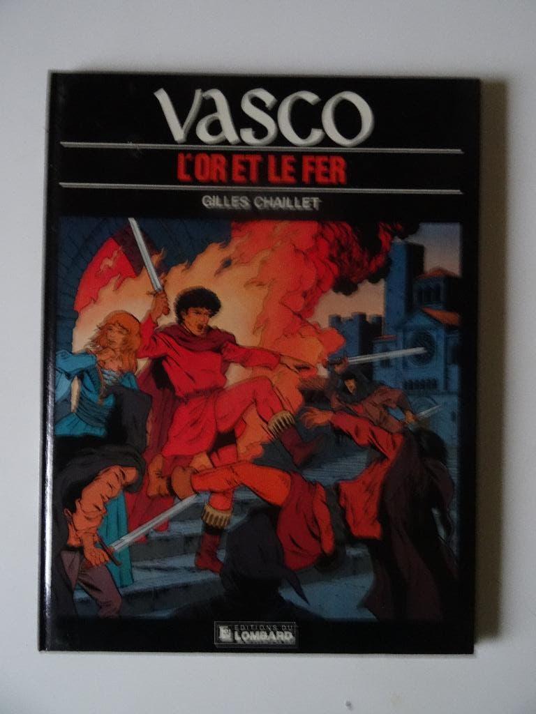 BD Vasco van G.Chaillet T1 Gold en Iron EO Lombard 1983, Gilles Chaillet, Eén stripboek, Ophalen of Verzenden, Zo goed als nieuw