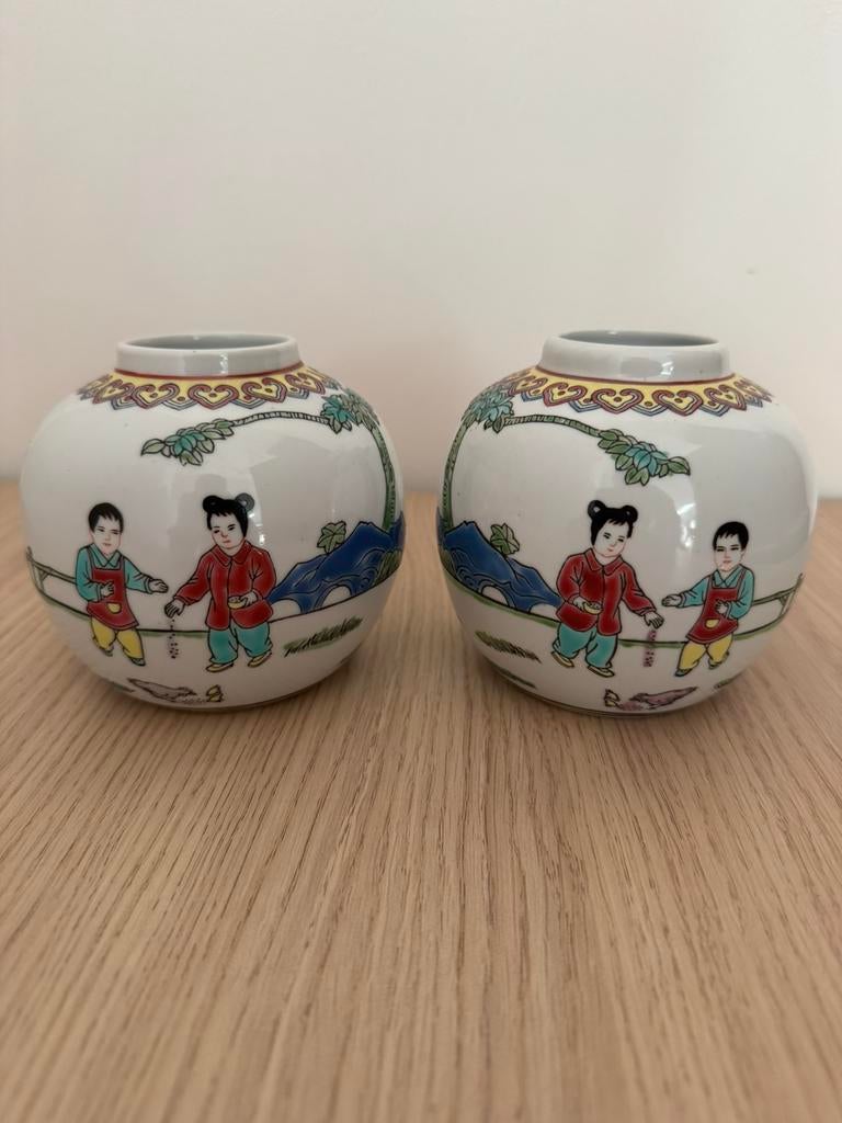 2 chinese vaasjes, Antiek en Kunst, Antiek | Porselein, Ophalen of Verzenden