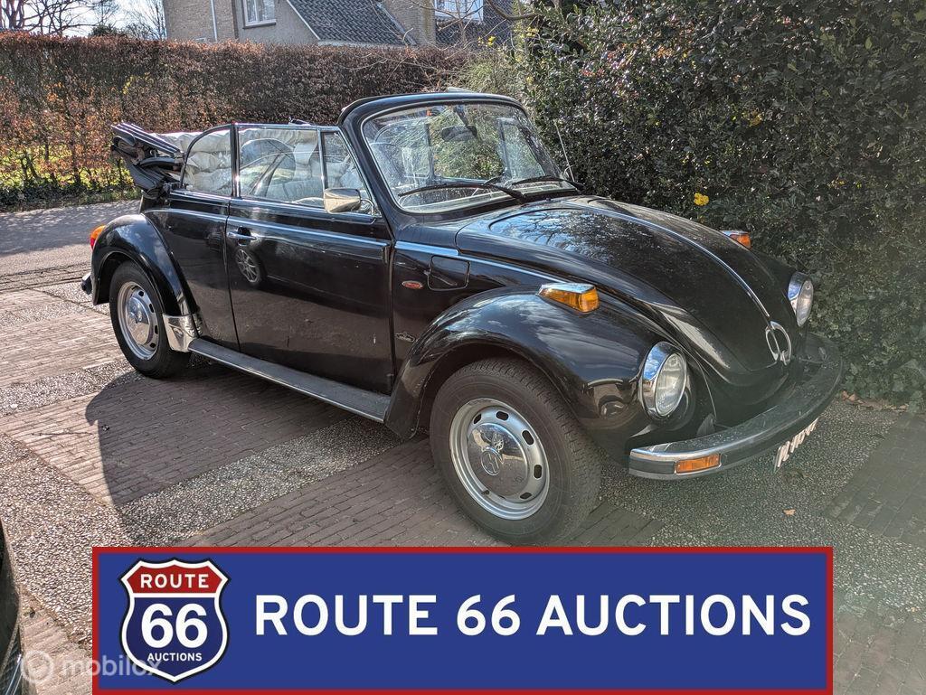 Volkswagen Beetle Cabriolet | 1978 | Route 66 Auctions, Auto's, Volkswagen, Zwart, Bedrijf, Handgeschakeld