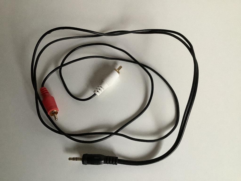 Stereo audio kabel 0.5m, Ophalen of Verzenden, Zo goed als nieuw, Minder dan 2 meter