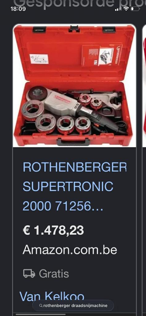 Rothenberger supertronic 2000, Doe-het-zelf en Bouw, Ophalen, Gebruikt