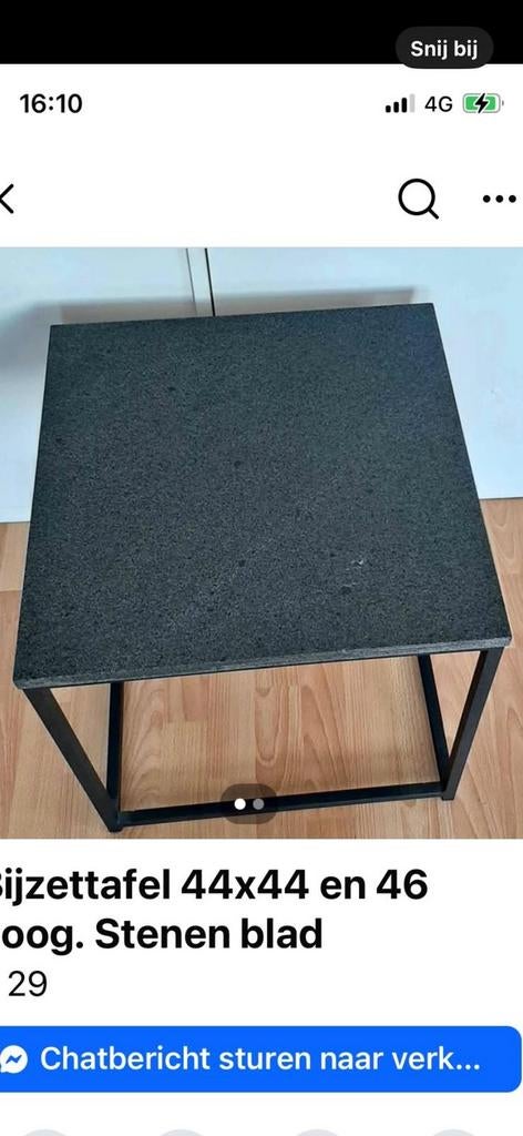 ,zware ijzer tafeltjes met marmeren blad.Kan per stuk, Enlèvement ou Envoi