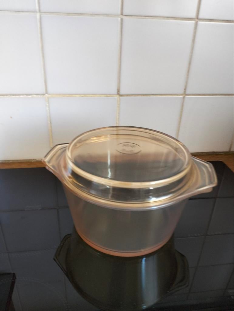 Glazen ovenpot met deksel, hoog 10cm, Ophalen