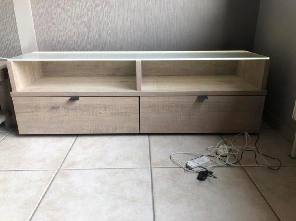 TV-meubel met LED-verlichting in perfecte staat!!, Ophalen