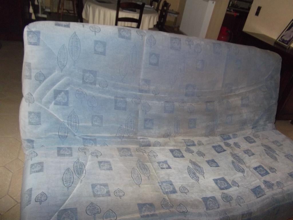 Sofa : slaapbank:  1m90 + bed 1m90 op 1m120, Huis en Inrichting, Zetels | Zetels, Ophalen, 100 tot 125 cm, 150 tot 200 cm, Tweepersoons