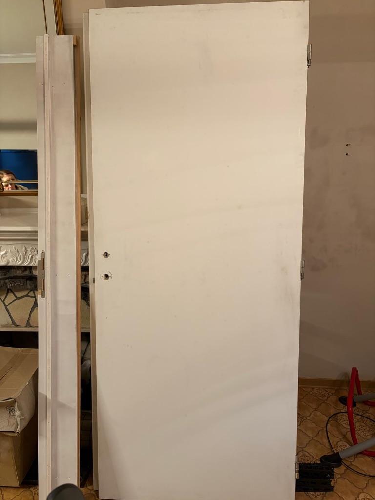 2 Schilderdeuren, Enlèvement, 80 à 100 cm, Bois, 200 à 215 cm