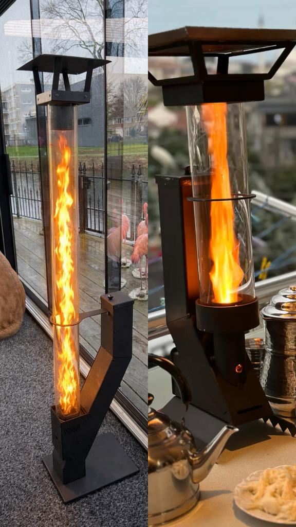Palletkachel Verandaheater, Ophalen of Verzenden, Zo goed als nieuw