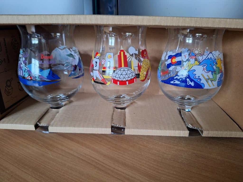 Duvelglazen Amerika route 66 reeks 2, Verzamelen, Ophalen of Verzenden