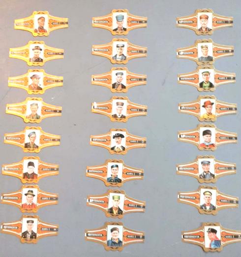 24 bague cigare couvre chefs homme pays bas, Enlèvement ou Envoi, Utilisé, Bagues de cigare