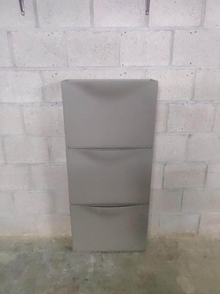 3x TRONES schoenenkast IKEA grijs, Maison & Meubles, Enlèvement ou Envoi, Utilisé