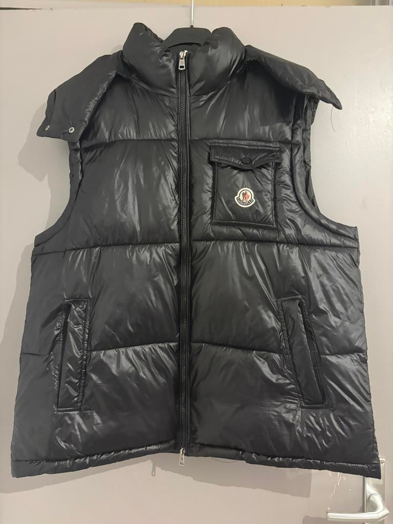 Veste moncler sans manche, Ophalen of Verzenden, Zo goed als nieuw, Maat 52/54 (L), Zwart