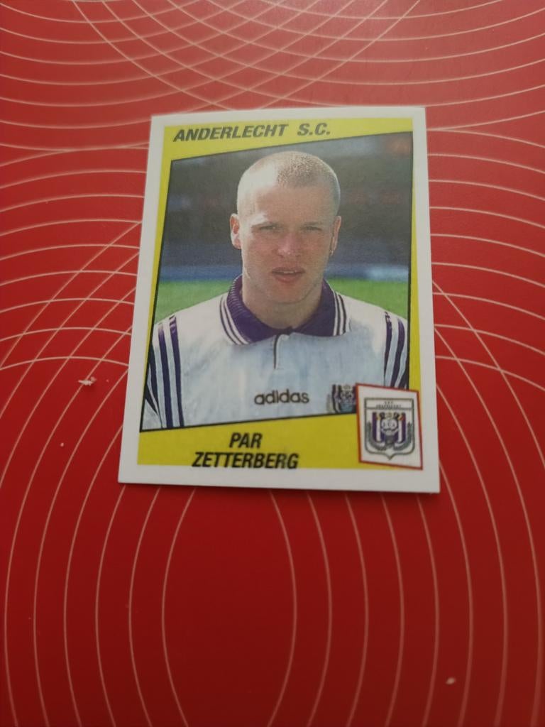 Sticker Par Zetterberg Anderlecht 2019/20, Verzamelen, Ophalen of Verzenden