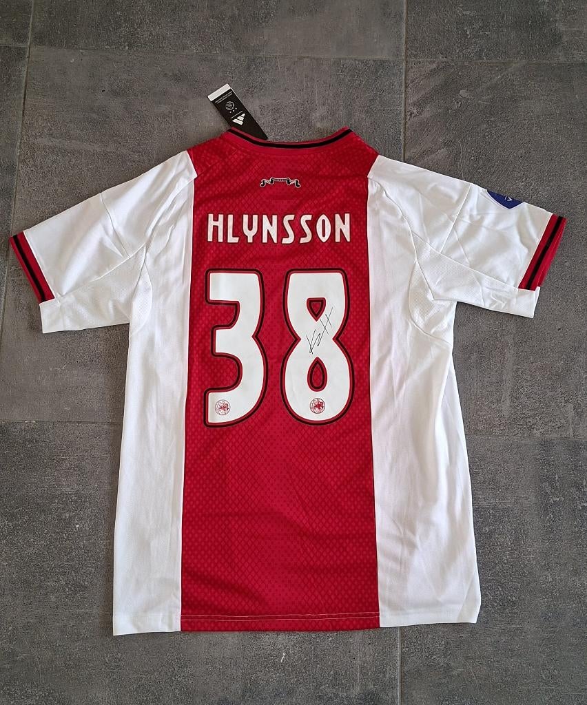 Shirt / voetbaltrui met handtekening Krystian Hlynsson Ajax, Verzamelen, Verzenden, Nieuw, Shirt