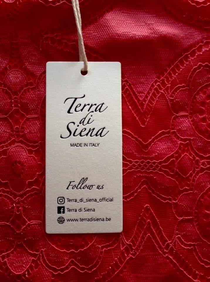 Terra di Siena T.s blouse met kant, Terra di Siena, Ophalen of Verzenden, Nieuw, Maat 36 (S)