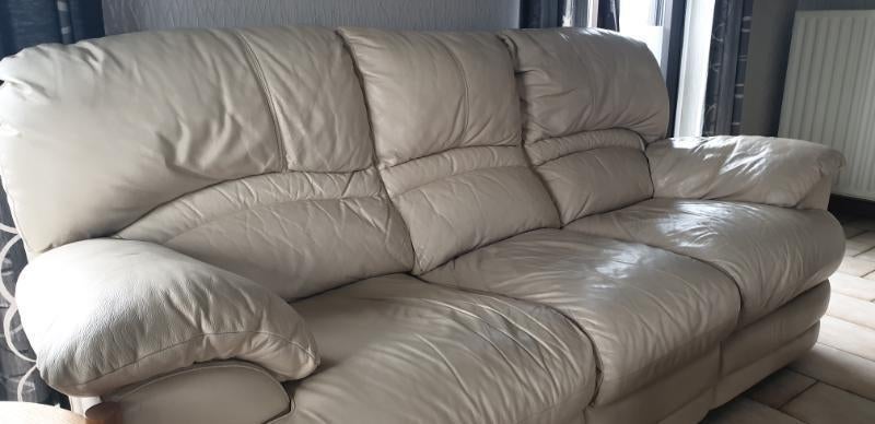 Lederen 3 zit, Ophalen, Leder, Driepersoons, Leer