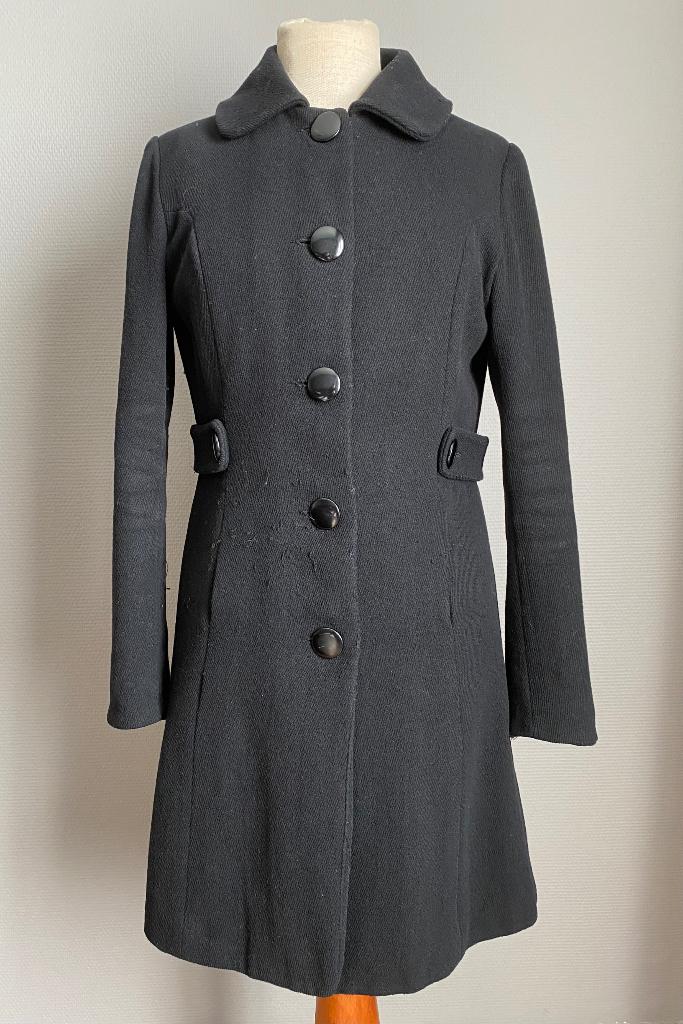 Zwarte mantel Clockhouse maat 40, Maat 38/40 (M), Verzenden, Zwart, Clockhouse