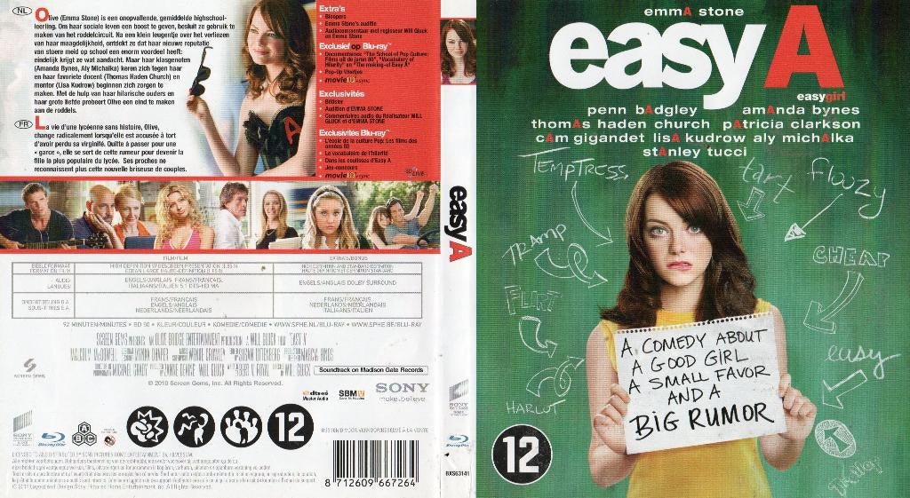 easy a (blu-ray) neuf, Enlèvement ou Envoi, Comme neuf, Autres genres